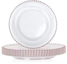 6 x Acrylic Clear Charger