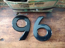 NUMBER PLATE LETTER 6 9  -