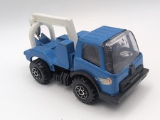 Vintage Blue & White Metal Tonka Wrecker Tow Truck, Made In Japan