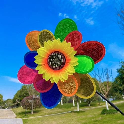 Large sunflower windmill lawn - large,