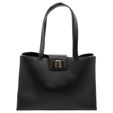 Furla Black Leather Bag Tote