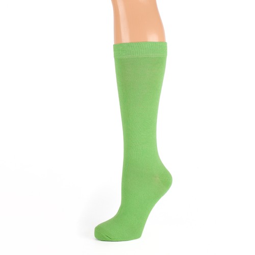Plain neon green calf socks - neon,