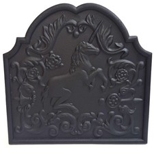 Unicorn Cast Iron Fire Back