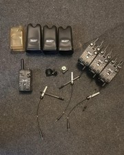 Delkim Txi Bite Alarms and Receiver X3 Slimlite Swingers And Cases carp Korda 