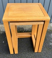 NEXT WOODEN NEST OF TABLES 2 TABLES