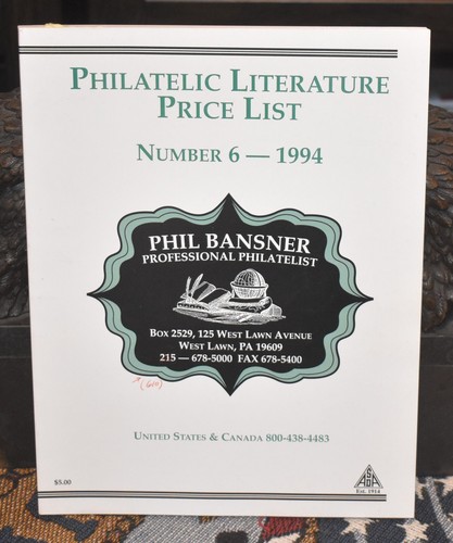 Philatelic literature price - philatelic,