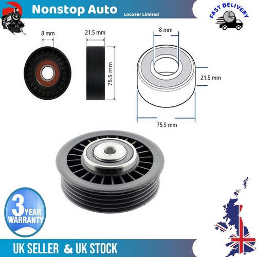 Fan belt tensioner pulley v - pulley,
