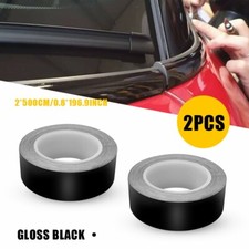 2cm Gloss Black Out De-Chrome Belt Line Vinyl Tape Trim Kit For Mini R55 R56 F60
