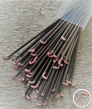 Heidifeathers® Reborn Rooting Crown Needles 10 x 38G  - Pink Tip - Hair, Micro