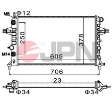RADIATOR ENGINE COOLING FITS