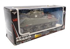 Vintage MARK Toys 60103 M4A3 Battery Operated WWII Sherman TANK DieCast 1/32