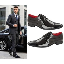 Mens Shiny Shoes Patent Shiny