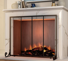 Flat Panel Fireplace Screen