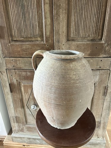 Large vintage terracotta vase - vintage,