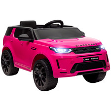 AIYAPLAY Licensed Land Rover, Kids Electric Car w/ Remote, Music, Pink