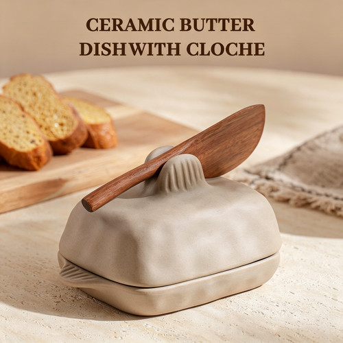 Rustic ceramic butter - rustic,