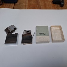 Vintage Penguin Pipe and Cigarette Lighter in vgc. boxed. poss  unused.no flint