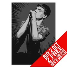IAN CURTIS JOY DIVISION BB2 POSTER ART PRINT A4 A3 SIZE - BUY 2 GET ANY 2 FREE