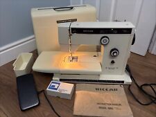 Riccar 906E Sewing Machine, Instructions, Extra Parts - Working - Travel Case
