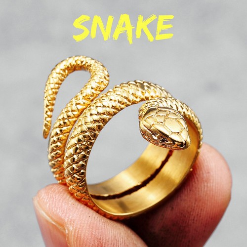 Snake animal ring 316l - ring,