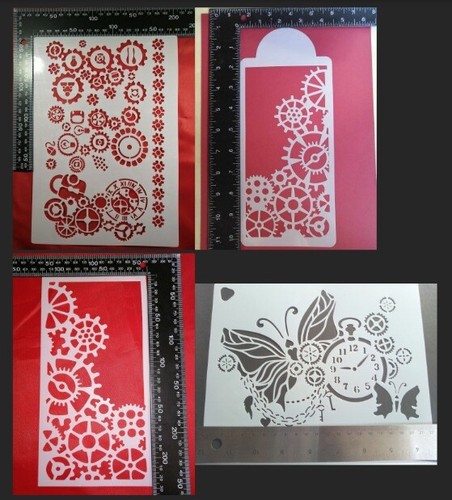 Stencil steampunk mens cogs - stencil,