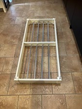 Kitchen ceiling pot racks - Painted solid wood 8 x bar pot rack 