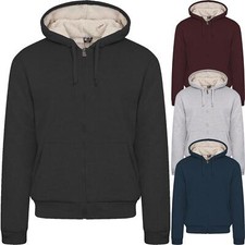 Mens Sherpa Fleece Fur Lined