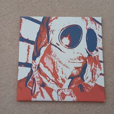CP COMPANY MILLE MIGLIA GOOGLE JACKET ART PRINT RED WHITE BLUE  51 CM X 51 CM