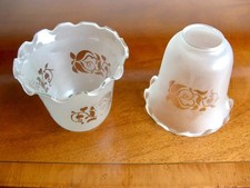 Glass lamp shade. Frilly