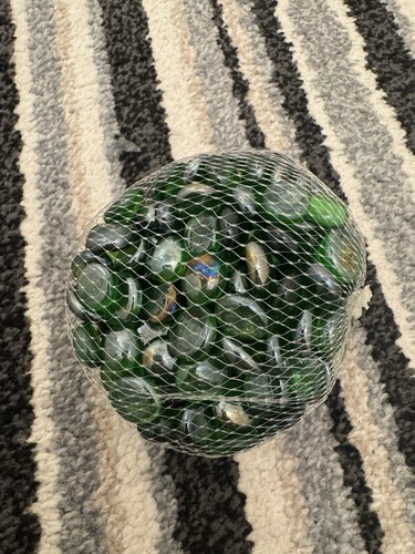 Emerald green glass nuggets - emerald,