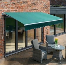 3m Green Canvas Wavy Valance