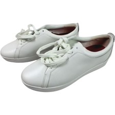 FitFlop Trainers Sneakers White Urban Rally Leather UK 7 EU 41 s NEW UNWORN