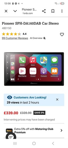 Pioneer sph da160dab - pioneer, apple