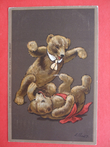 Old ellam comic teddy bear - ellam,