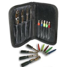 9 PIECE MEAT BREAD AND CHEESE PUNCH SET IN CASE CARP COARSE FISHING BAITING TOOL