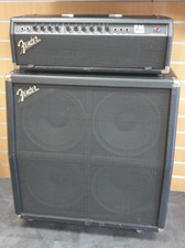 (Wi1) Fender FM100H Head Unit With Fender FM412 Speaker Cabinet And Foot Pedal