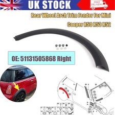 51131505868 Drivers Rear Wheel Arch Trim for For Mini Cooper R50 R53 R52 00-08