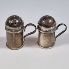 Antique Pair Miniature Silver