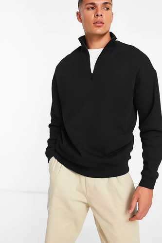 Mens half zipper sweatshirt - mens,