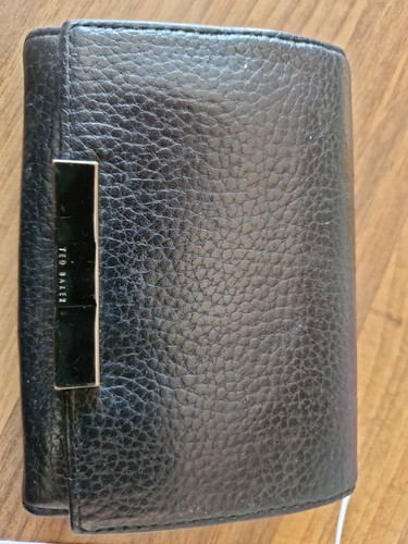 Ted baker black leather purse - black,