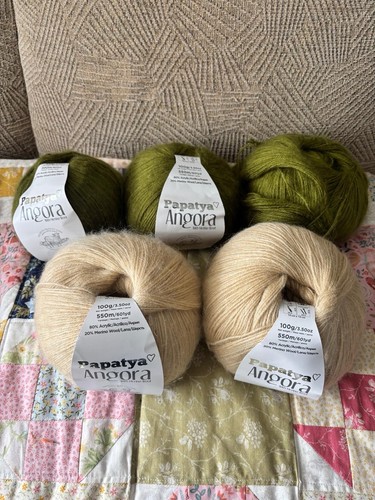 Papatya angora yarn bundle - angora,