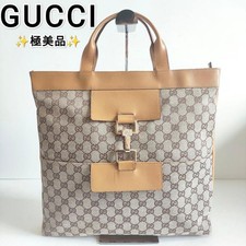 GUCCI Jackie GG Canvas Leather