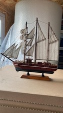Vintage | Wooden | Ship | Sailing Boat | Brown
