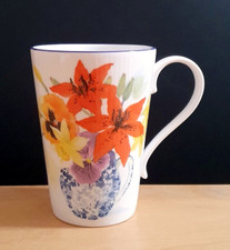HUDSON MIDDLETON FLORAL MUG COLOURFUL NICK HOLLAND DESIGN FLOWERS  CHINA CUP