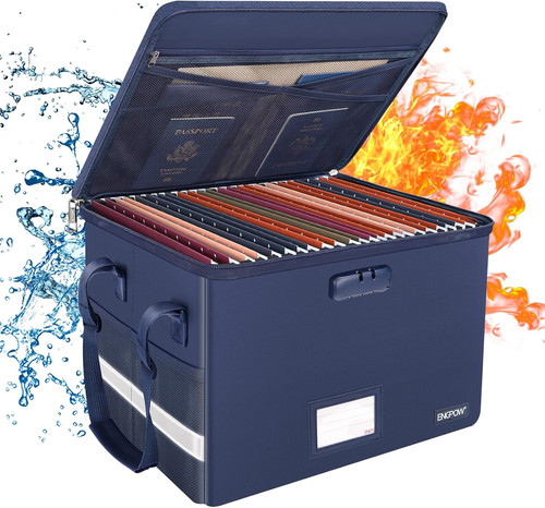 File box lock fireproof - box, w/