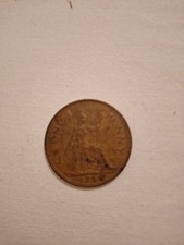 1964 ONE PENNY COIN - BRONZE - ELIZABETH II