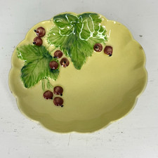 Carlton Ware 10cm Dish Green Leaves with Red Currants Made in England