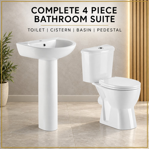 Piece bathroom suite rimless - piece,