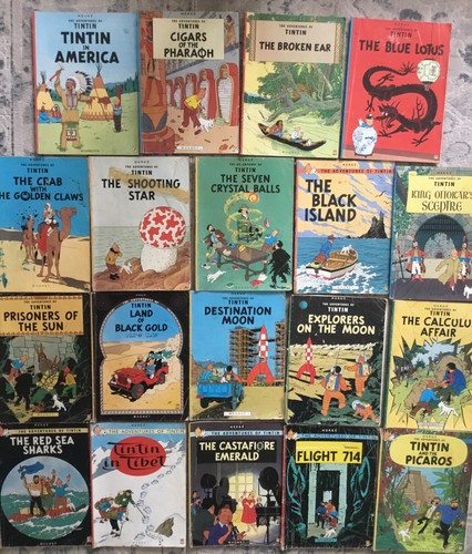 Vintage tintin books hyslop - vintage,