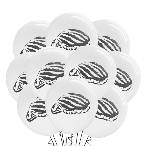 12ct steak balloons birthday - balloons,